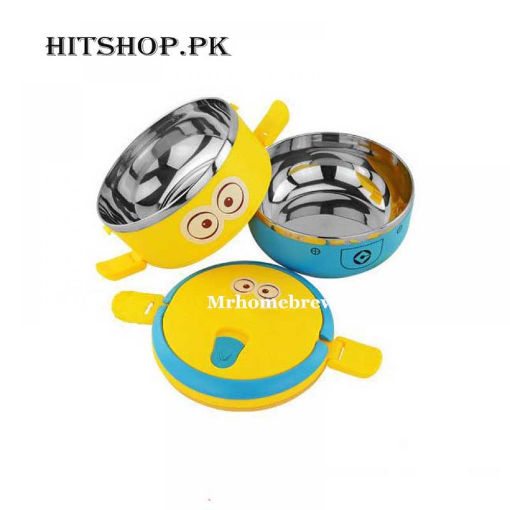 2 Layer Cute Cartoon Stainless Steel Lunch Box For Kids
